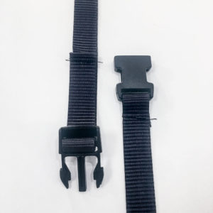 Black straps for canvas panels by Breeze House