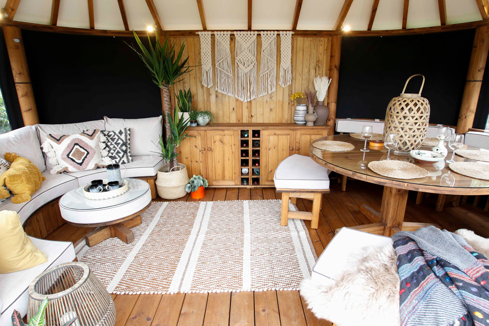 Breeze House styled in a boho summer style