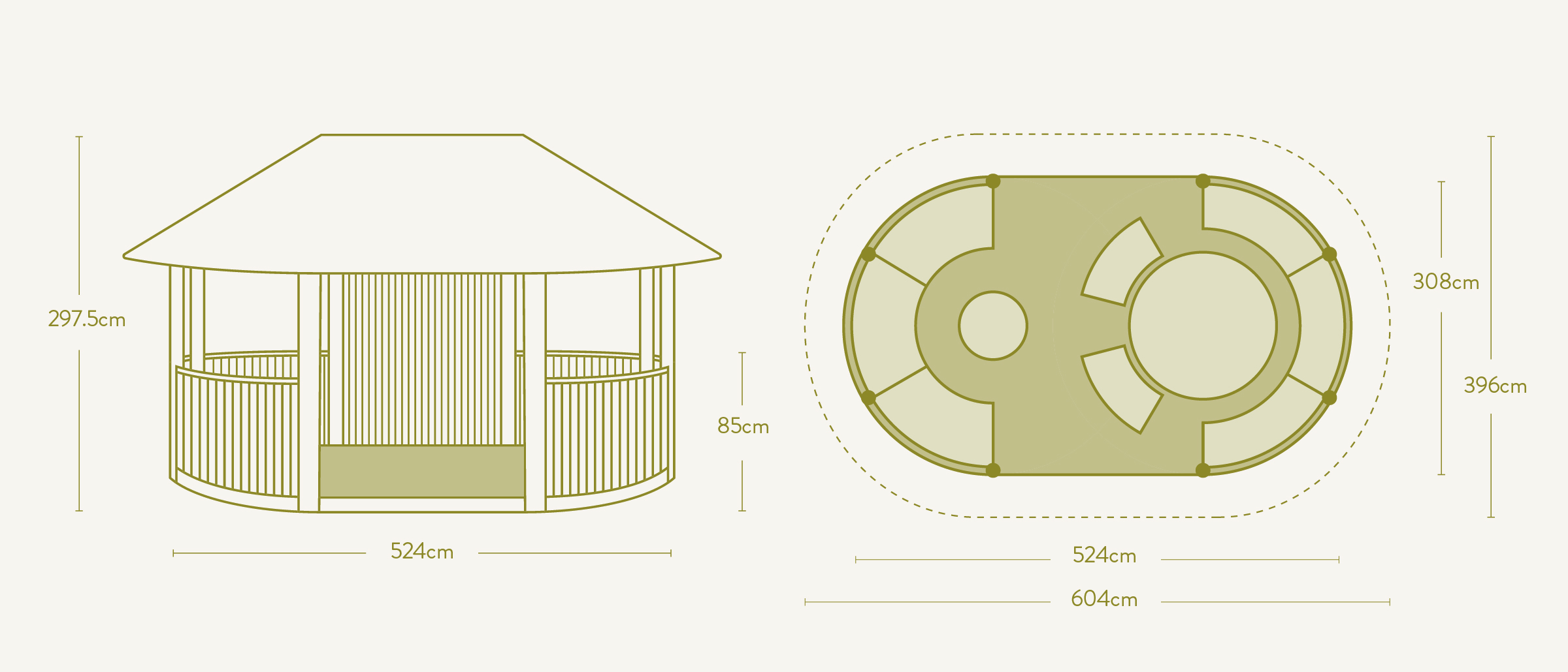 Oval Safari floorplan