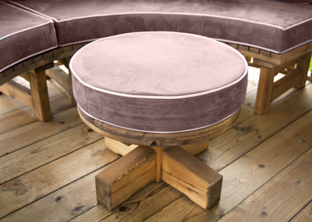 Circular Coffee Table Footstool Deluxe@2x
